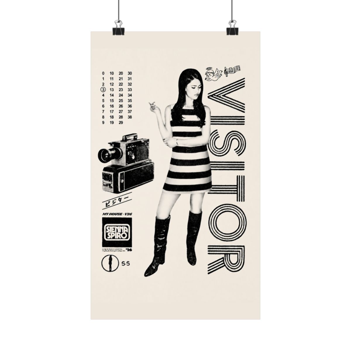 The Visitor Tour Poster | Sienna Spiro - alternate angle 3, merchandise
